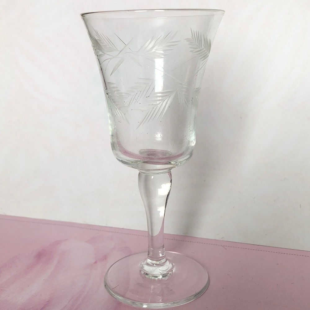 Etch Clear Glass Wine